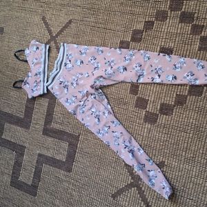 Beyond Yoga matching floral set- size S